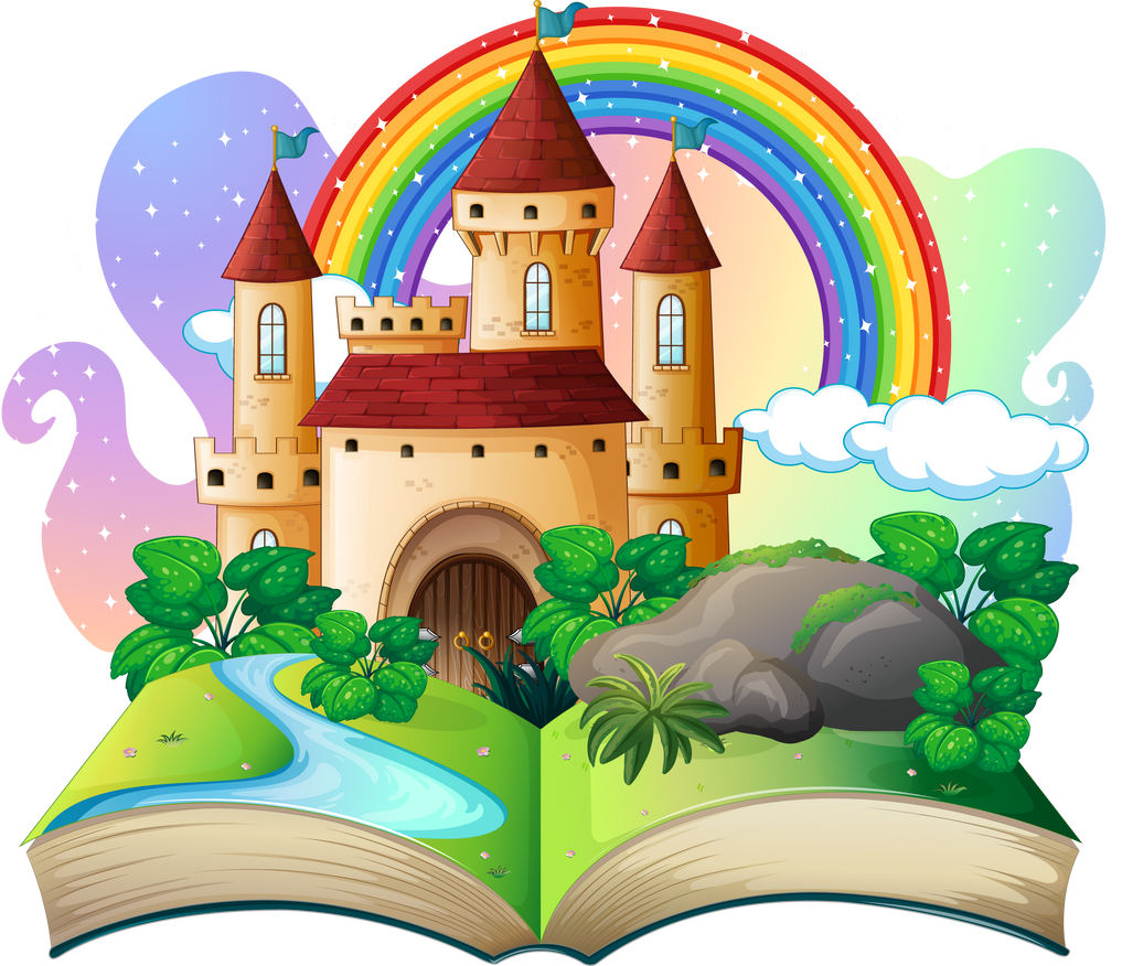 3D Pop up Book with Castle Fairy Tale Theme