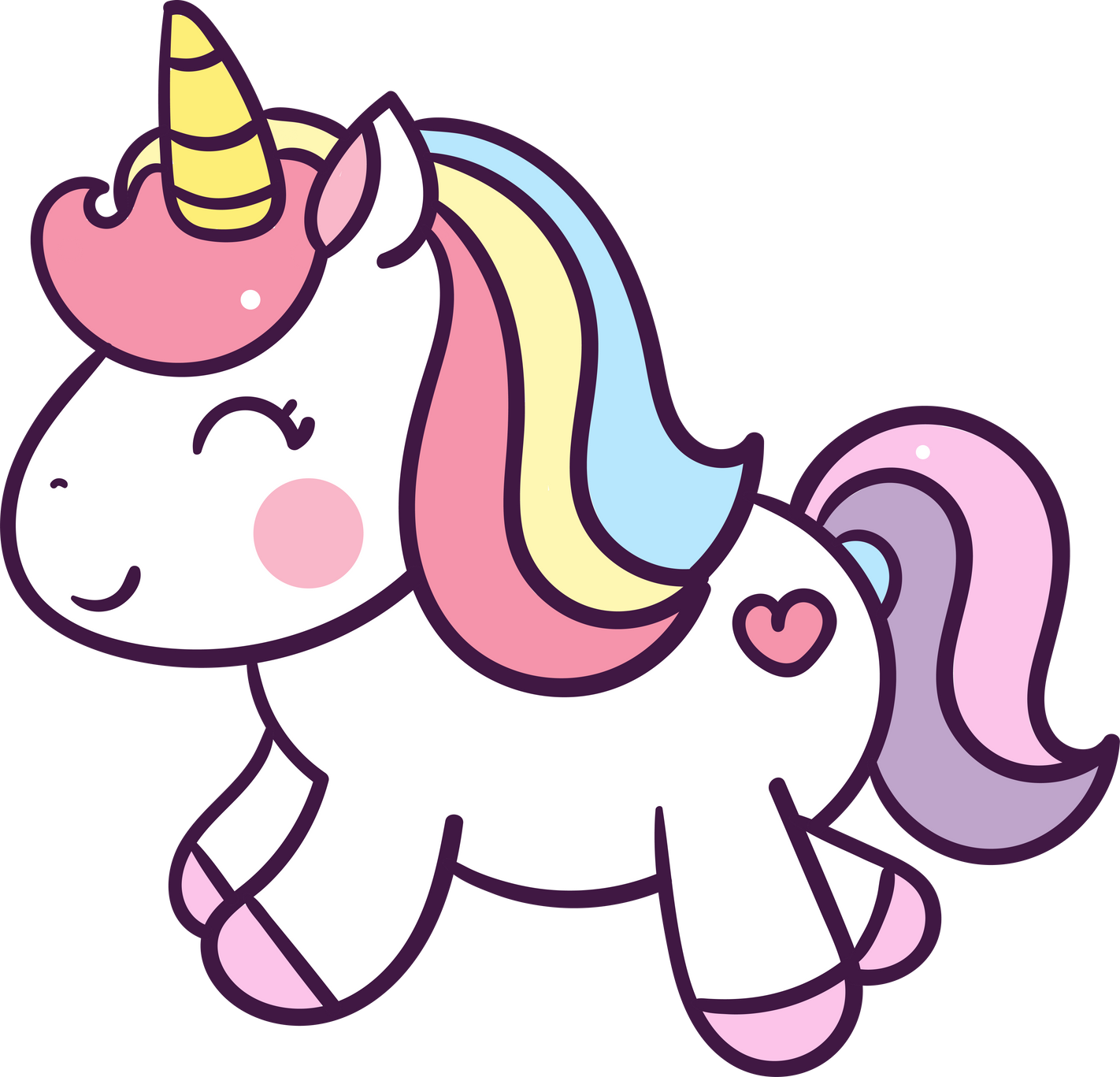 Cute Cartoon Unicorn