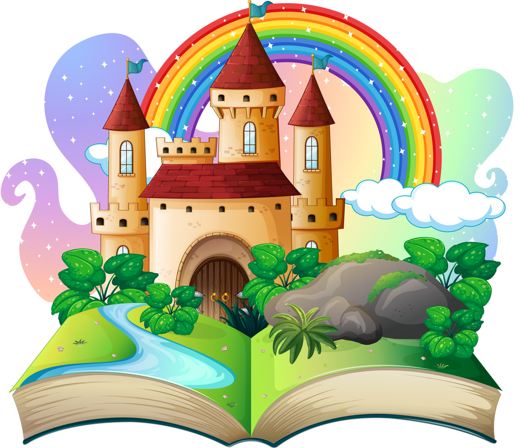 3D Pop up Book with Castle Fairy Tale Theme